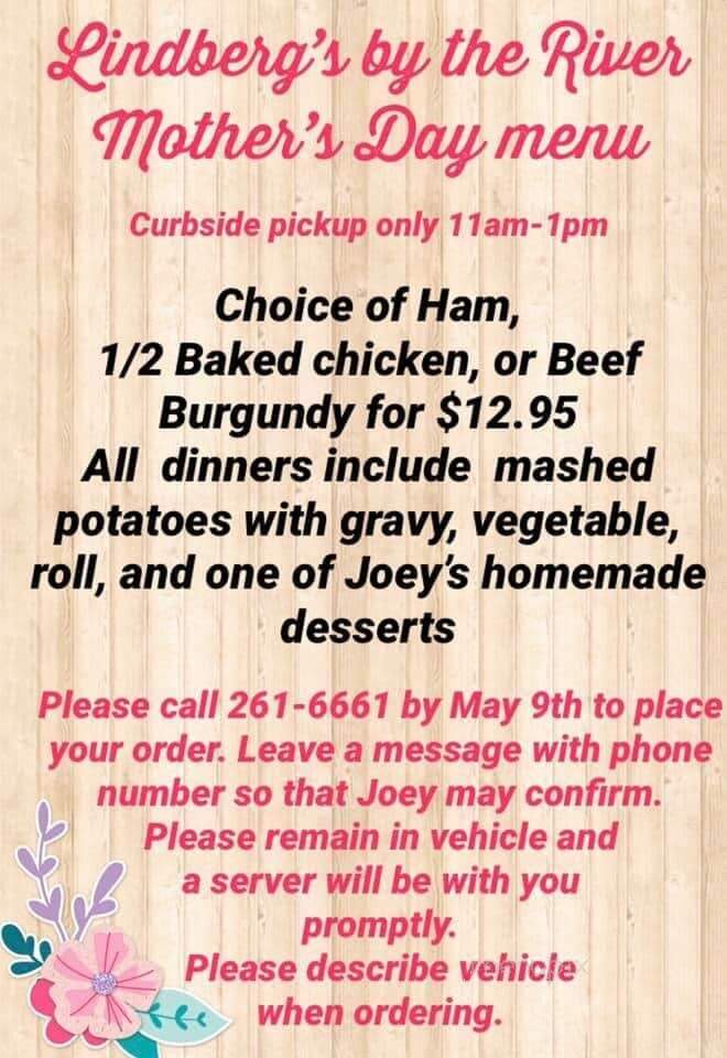 Lindberg's By The River - Watertown, WI menu_pic
