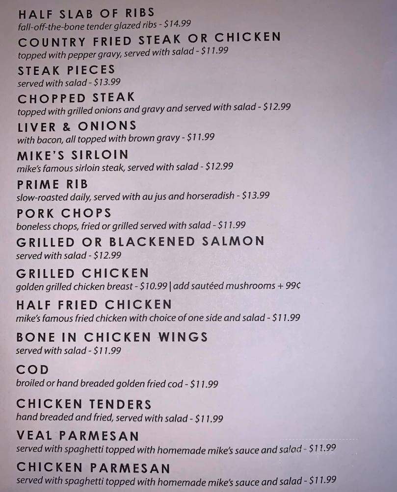 Mike's Grill - Bartow, FL menu_pic