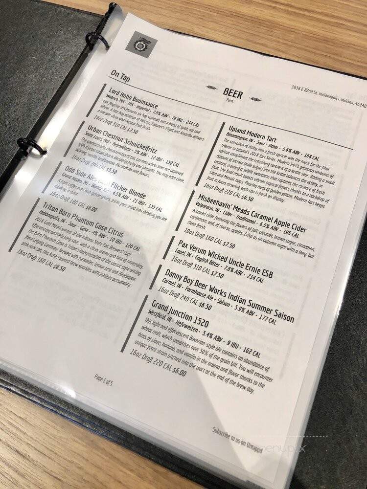 Doughnuts & Dragons - Indianapolis, IN menu_pic