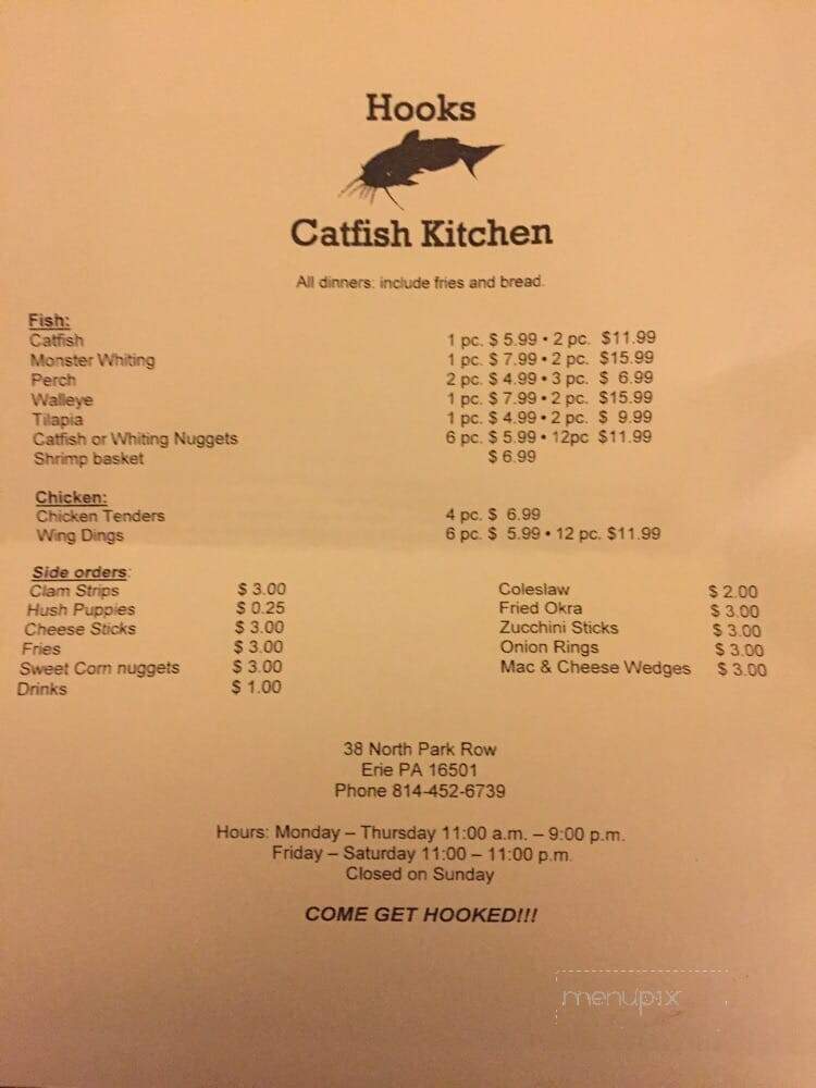 Catfish Kitchen - Erie, PA menu_pic