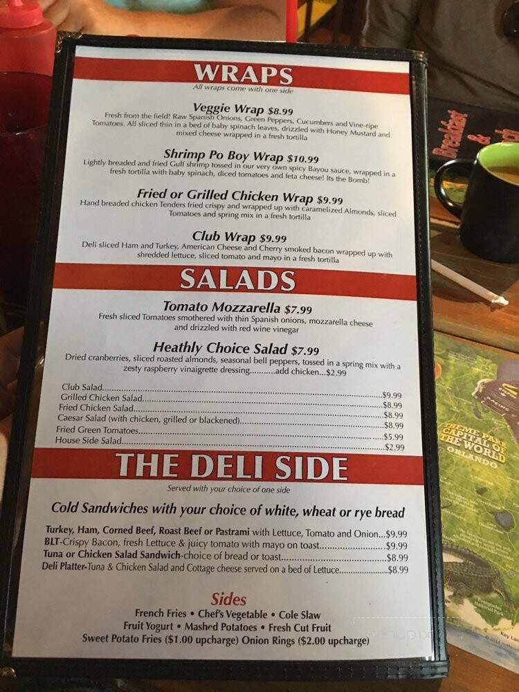 Red's Restaurant - Hernando, FL menu_pic