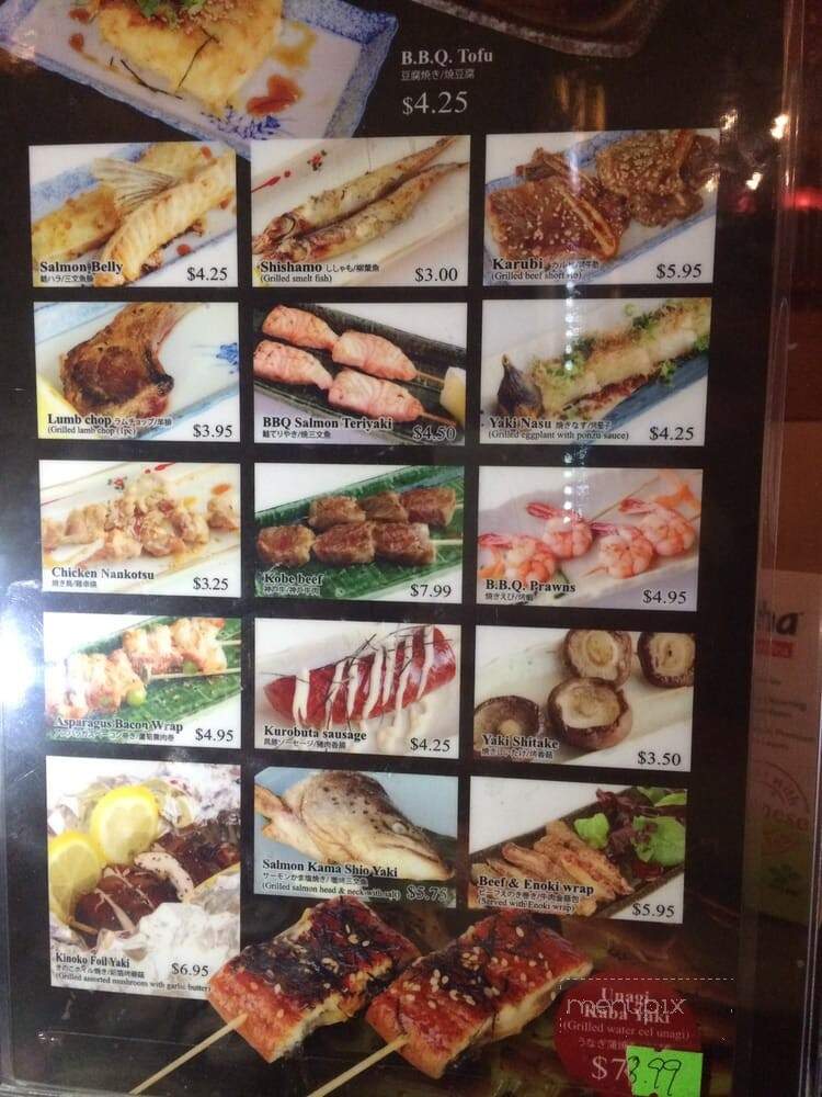 Koto Izakaya Sushi & Robata - Richmond, BC menu_pic