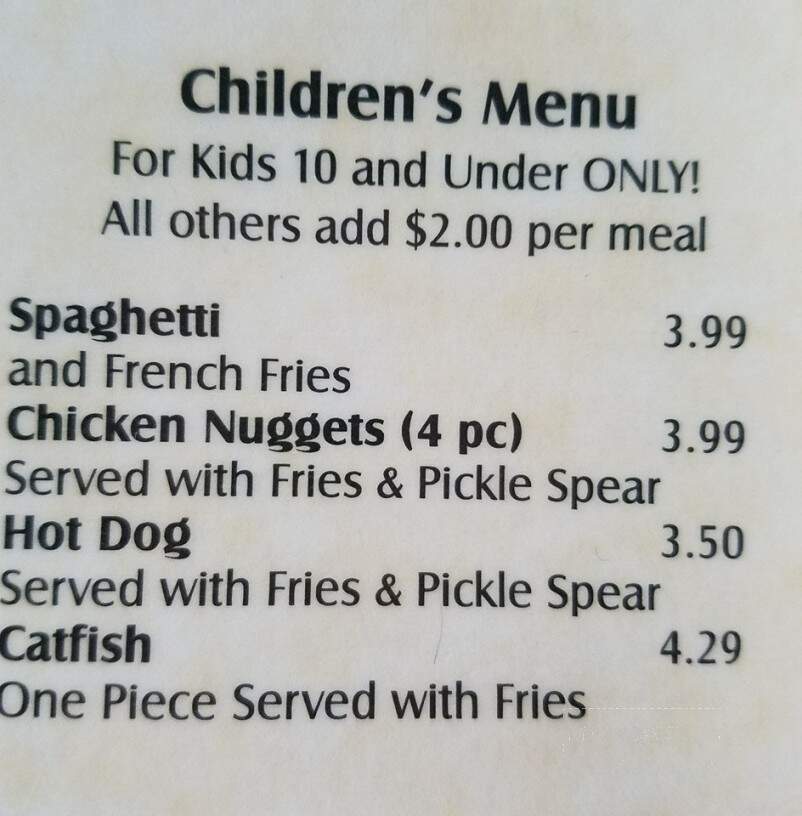 Patsy's Journeyman Restaurant - Doniphan, MO menu_pic