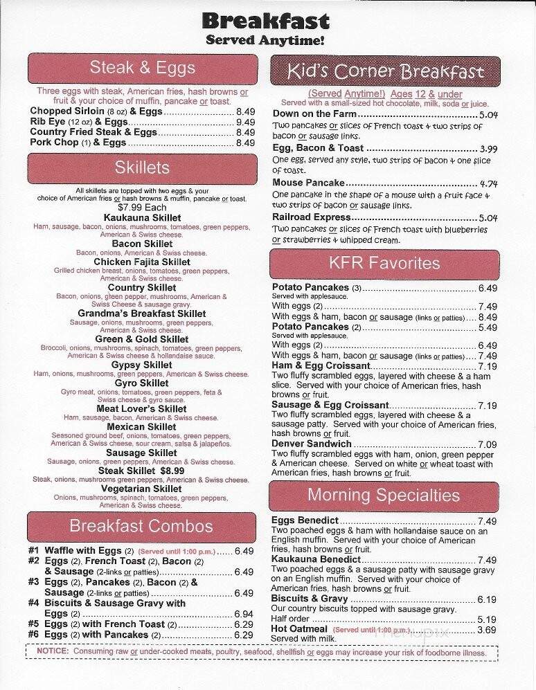 Kaukauna Family Restaurant - Kaukauna, WI