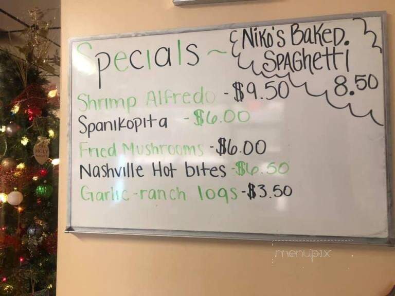 Niko's Family Restaurant - Morrison, TN menu_pic