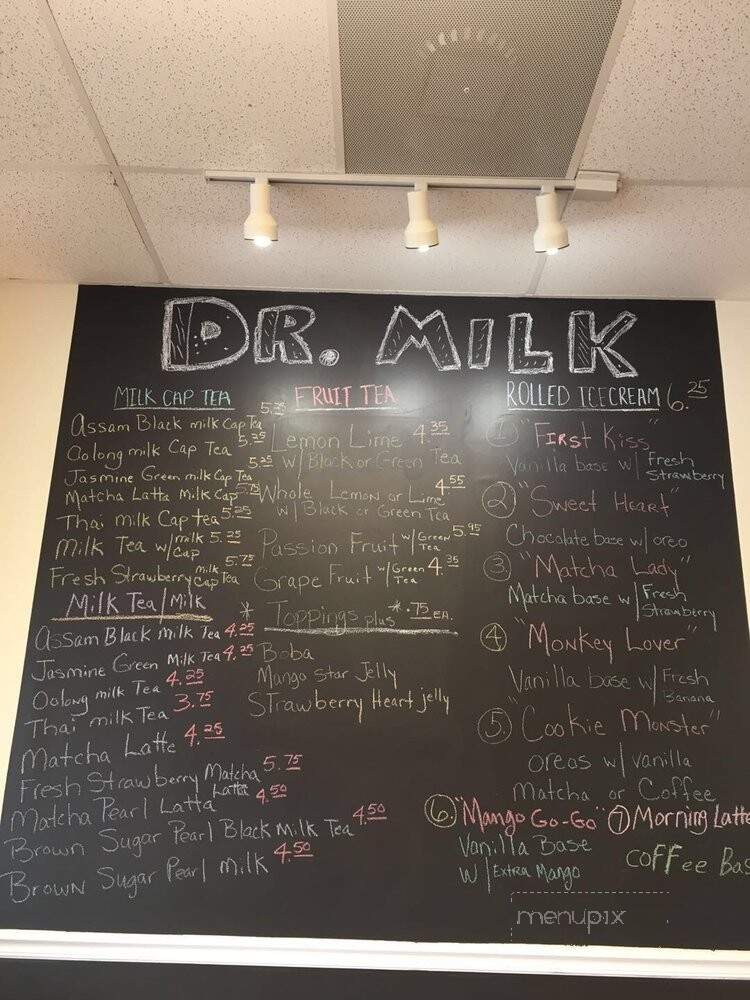 Dr. Milk - Burlington, NC menu_pic