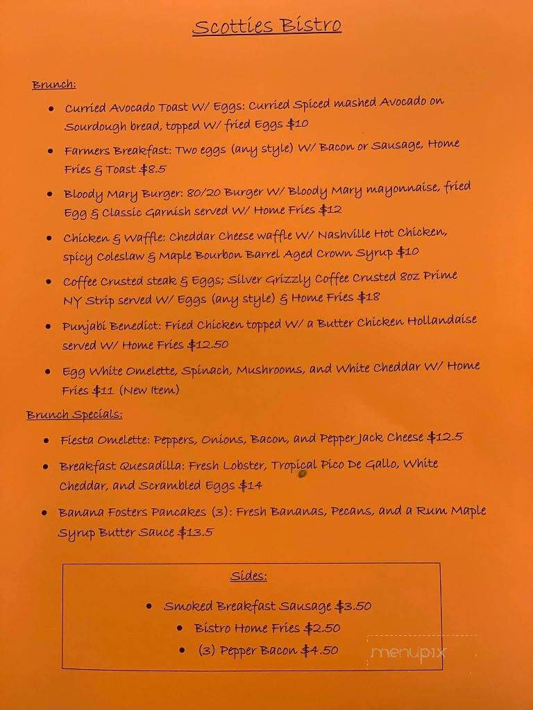 Scotties Bistro - Longview, TX menu_pic