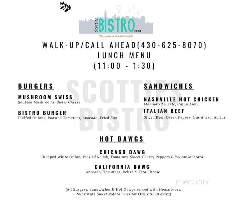 Scotties Bistro - Longview, TX menu_pic