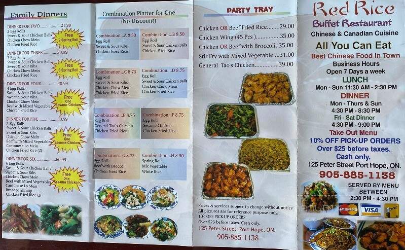 Red Rice Buffet - Port Hope, ON menu_pic