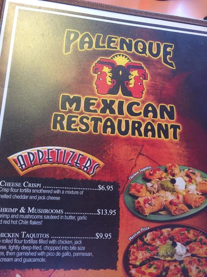 Palenque Mexican Restaurant - Kamiah, ID menu_pic