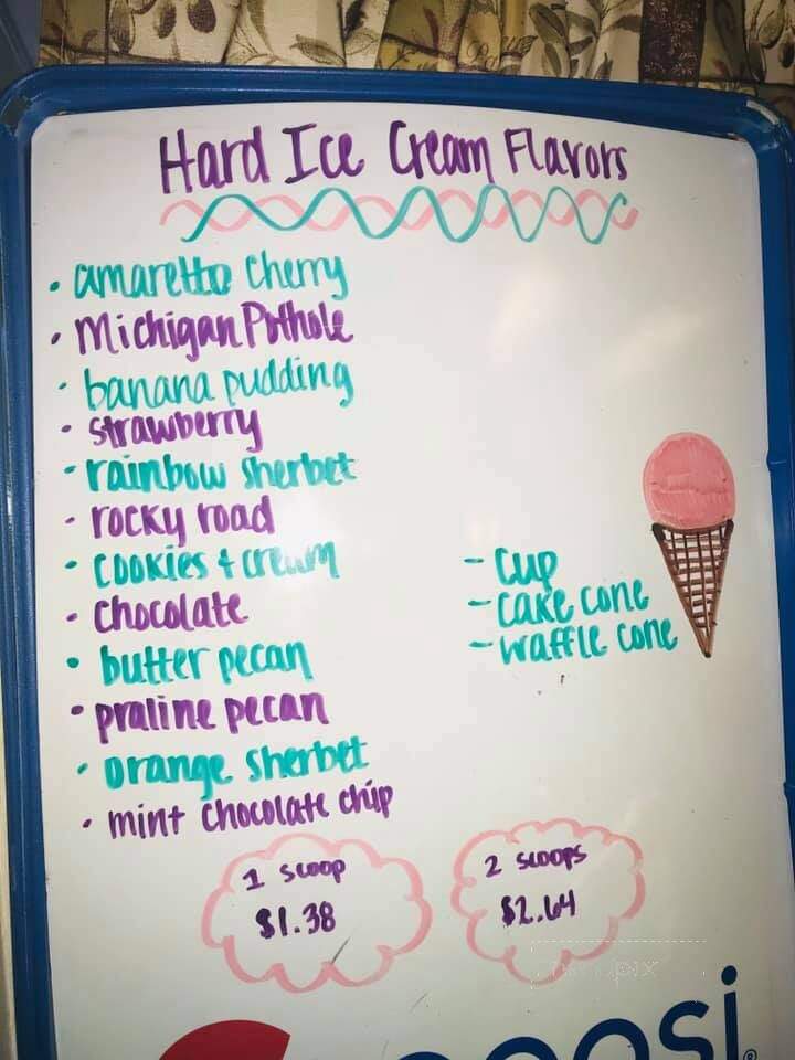 Sebree Dairy Bar - Sebree, KY menu_pic
