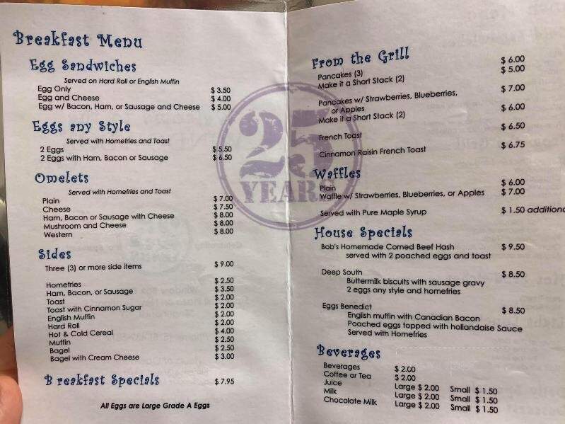 Windowbox Cafe Bob & Linda's - Slingerlands, NY menu_pic