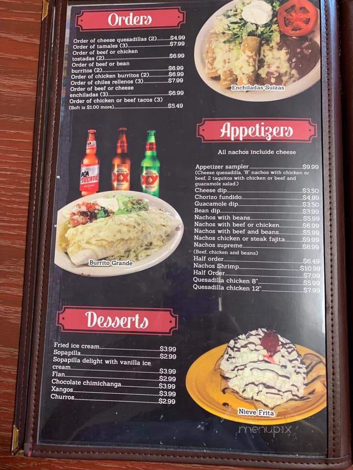 El Tapatio - Winner, SD menu_pic