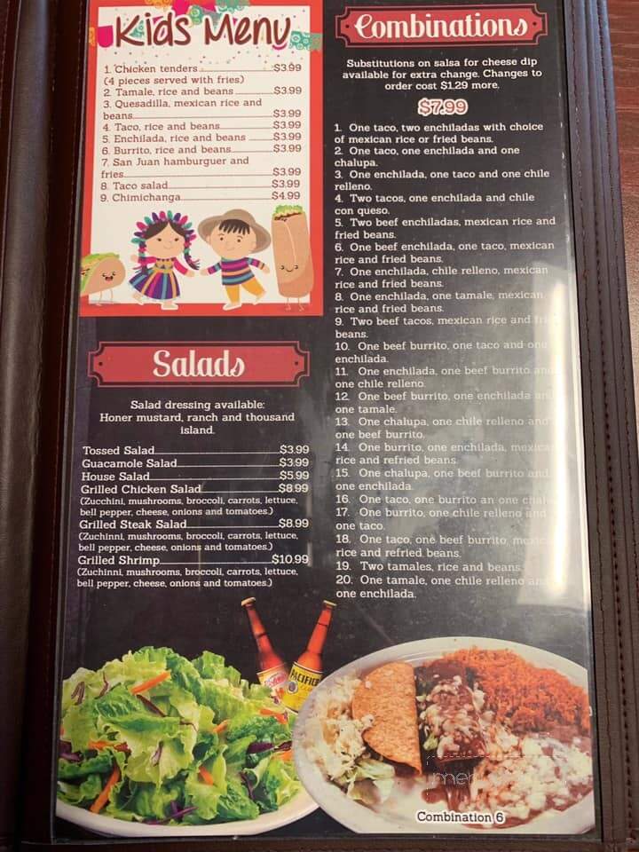 El Tapatio - Winner, SD menu_pic