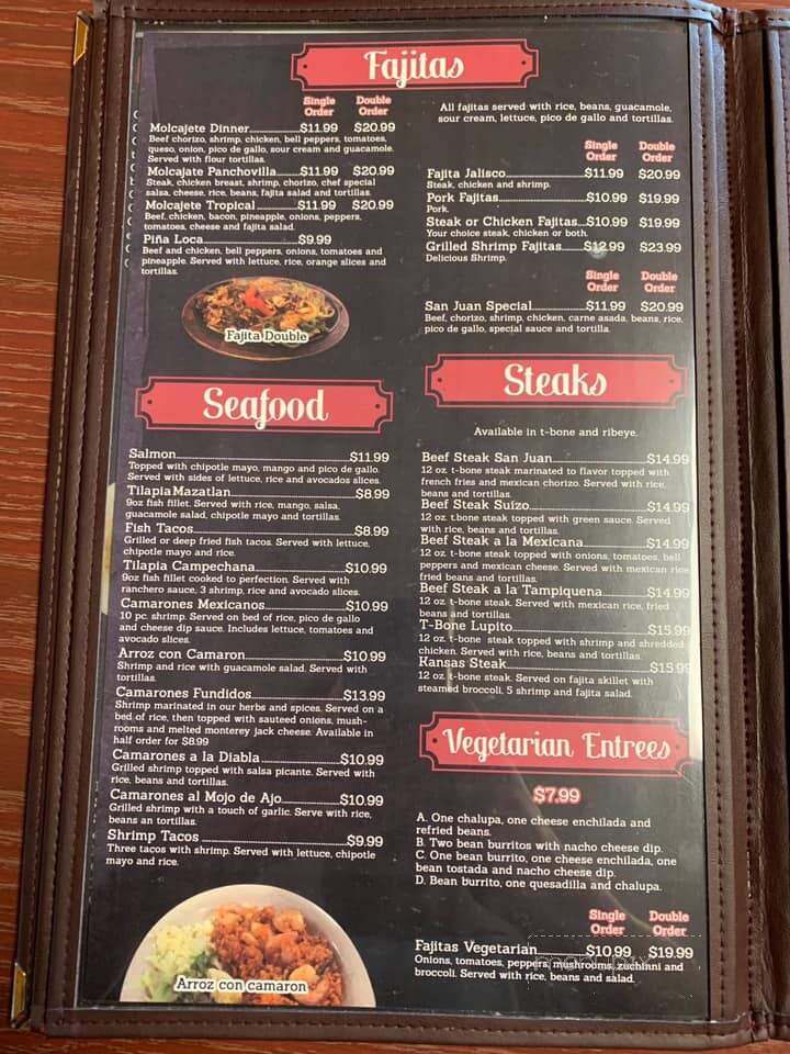 El Tapatio - Winner, SD menu_pic