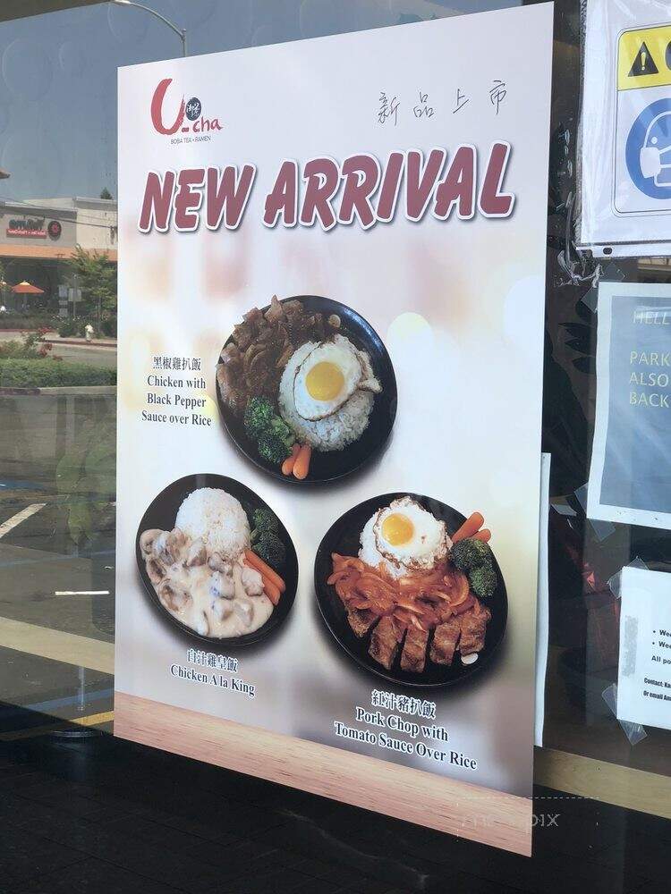 U Cha - Castro Valley, CA menu_pic