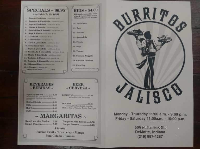 Burritos Jalisco - Demotte, IN