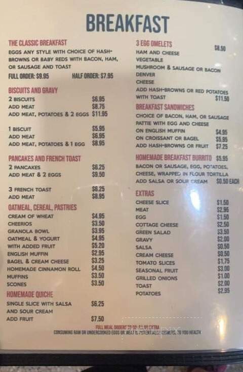 Mr Bills Espresso - Longview, WA menu_pic