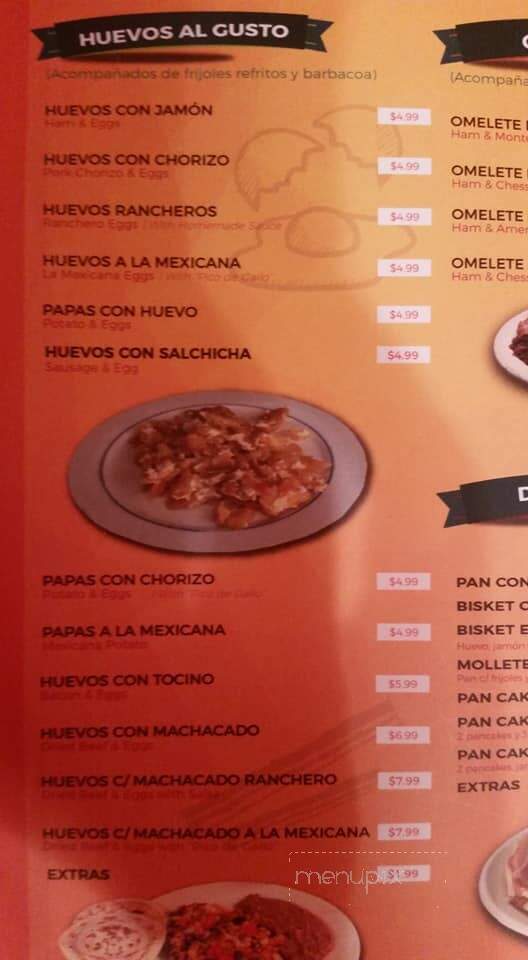 Lira's Restaurant - Laredo, TX menu_pic