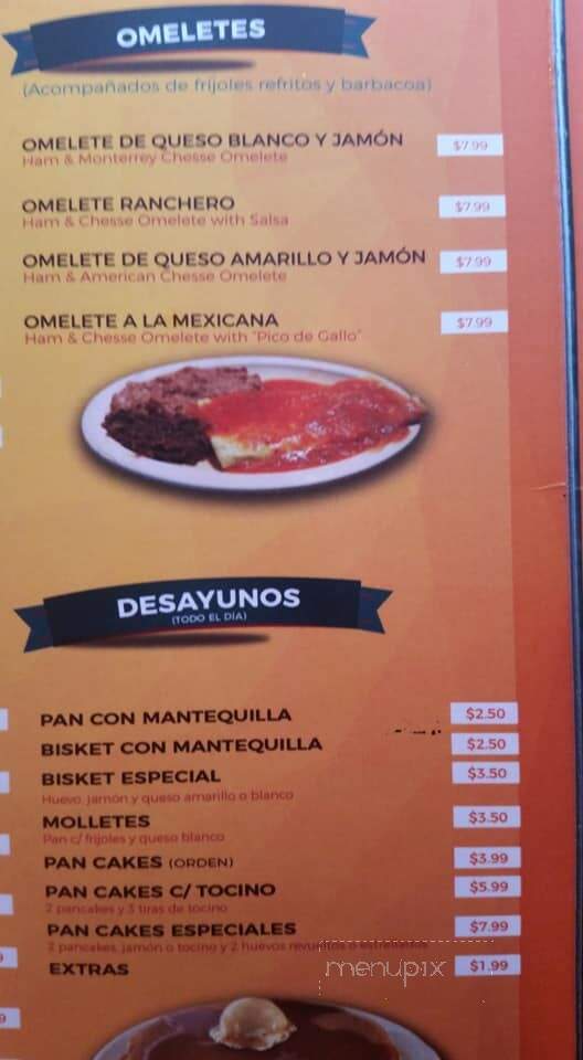 Lira's Restaurant - Laredo, TX menu_pic