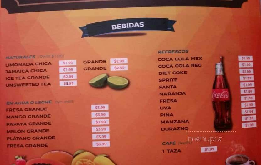 Lira's Restaurant - Laredo, TX menu_pic