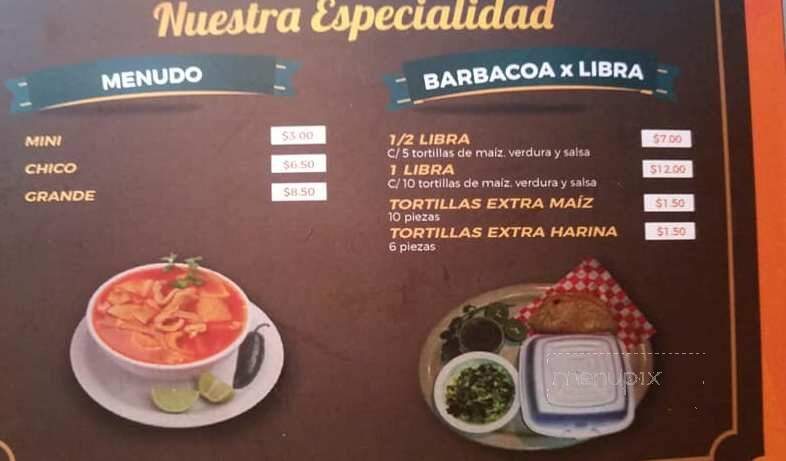 Lira's Restaurant - Laredo, TX menu_pic