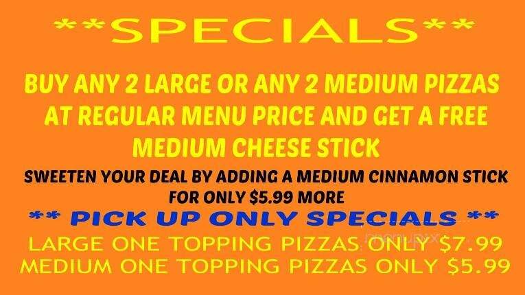 Hot Rod Pizza - Hindman, KY menu_pic