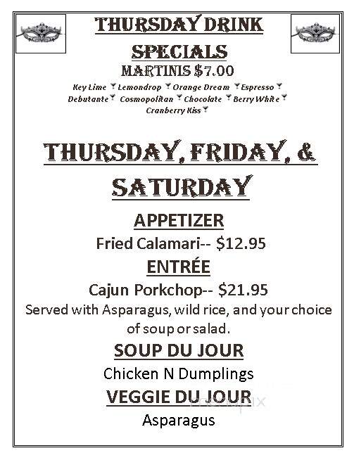Bourbon Street Cajun Cafe - Columbia, MD menu_pic