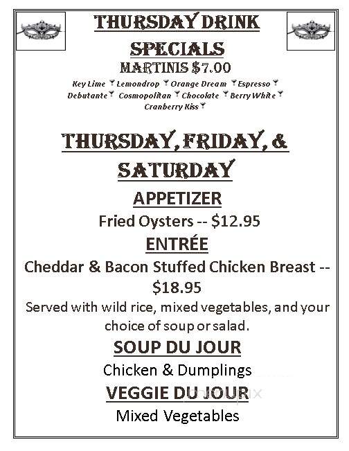 Bourbon Street Cajun Cafe - Columbia, MD menu_pic