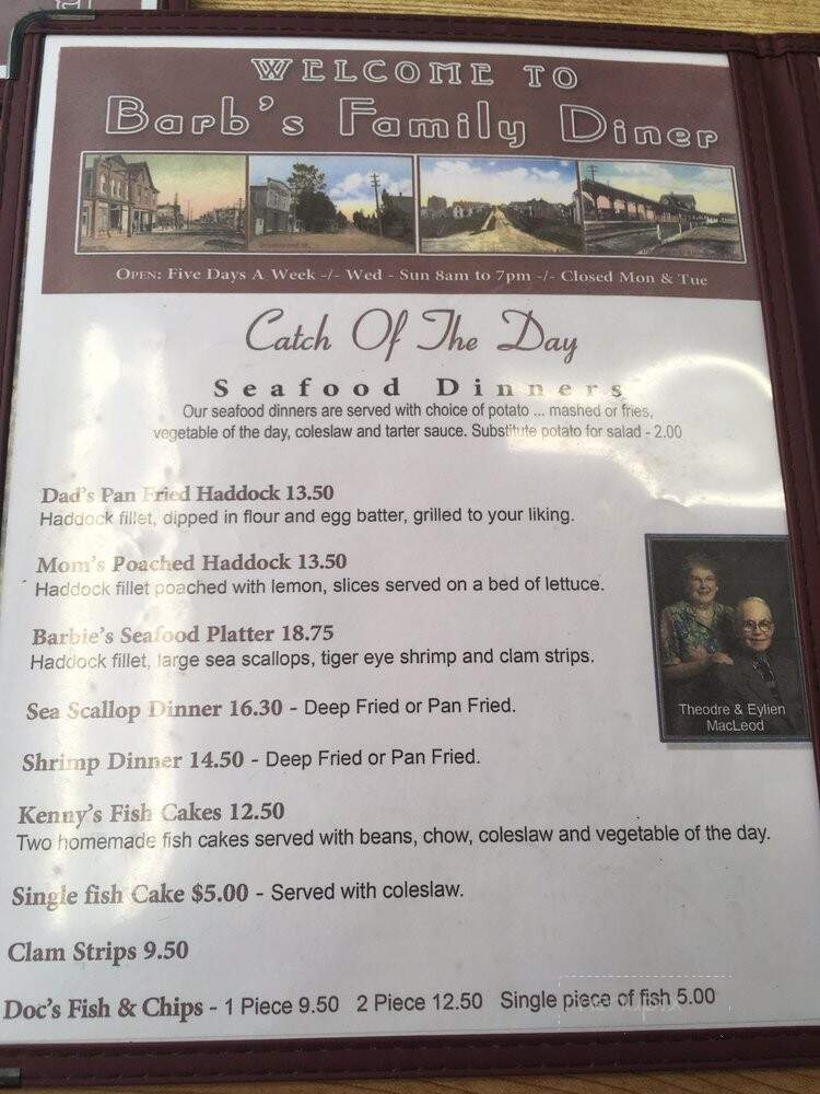 Barb's Family Diner - Westville, NS