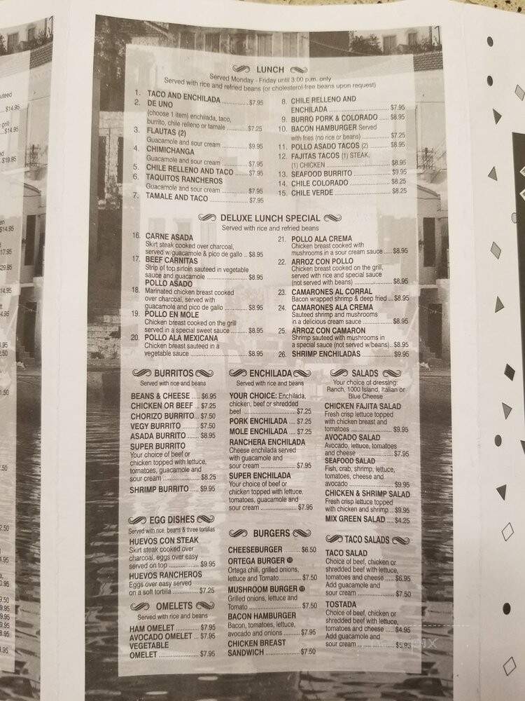 Los Corrales - Show Low, AZ menu_pic
