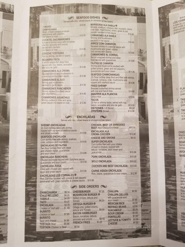 Los Corrales - Show Low, AZ menu_pic