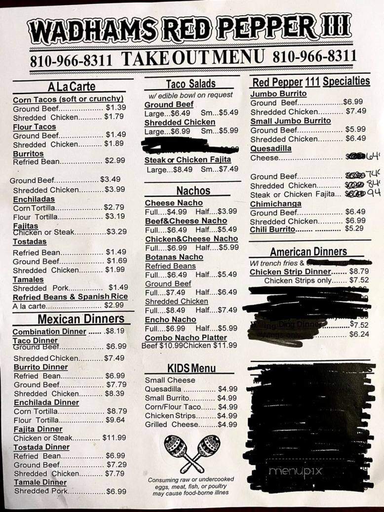 Wadham's Red Pepper - Kimball, MI menu_pic