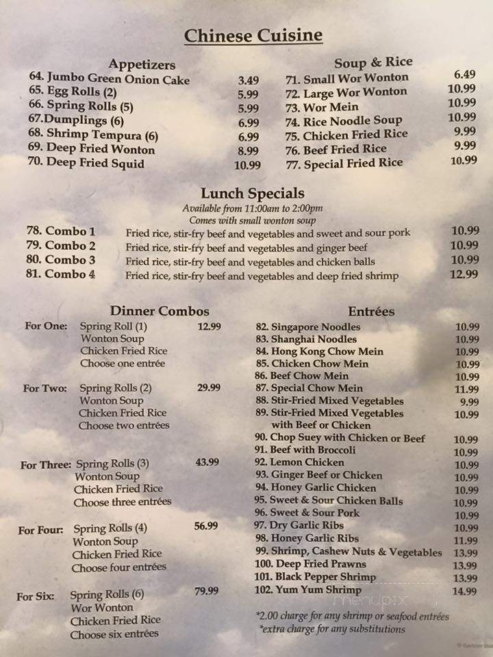 Clark's Restaurant - Sherwood Park, AB menu_pic