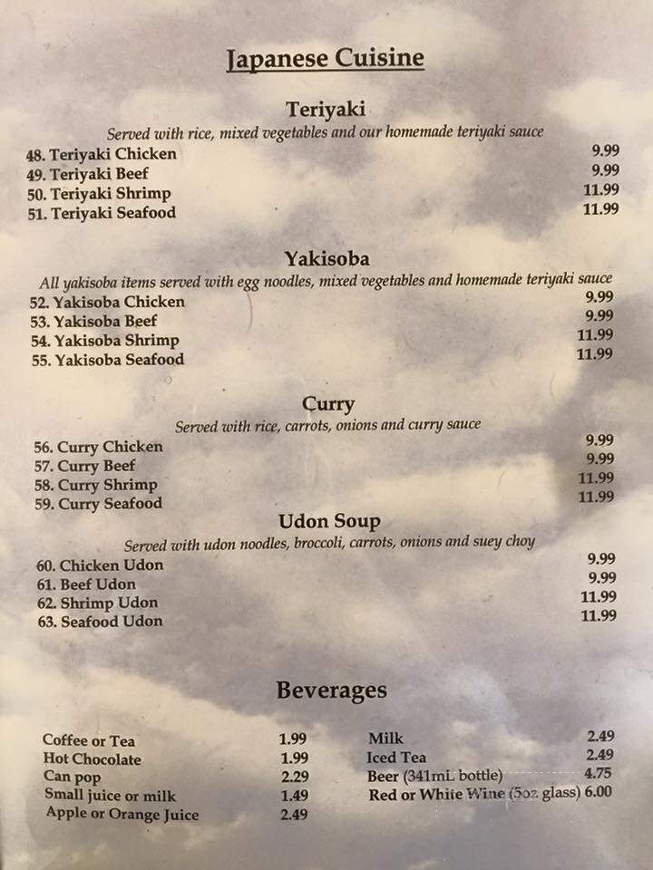 Clark's Restaurant - Sherwood Park, AB menu_pic