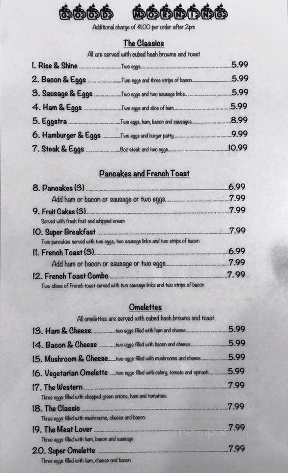 Clark's Restaurant - Sherwood Park, AB menu_pic