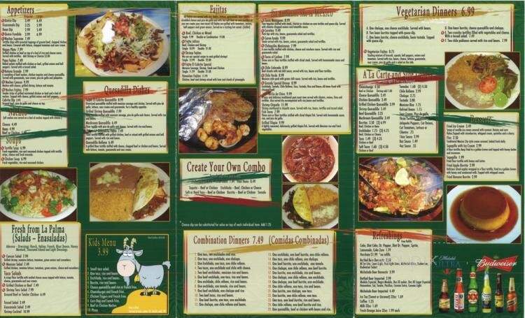 El Cabrito Mexican Restaurant - Florence, MS menu_pic