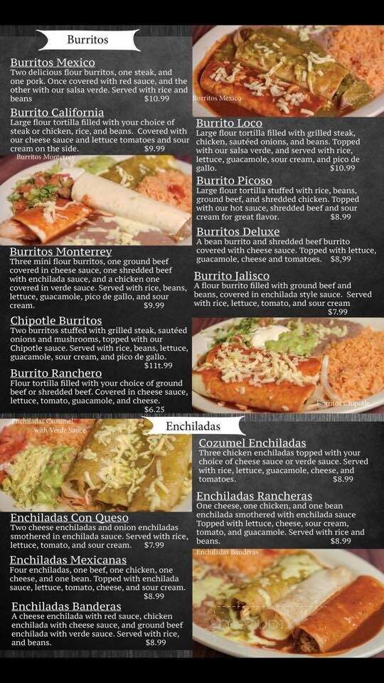 Cozumel - Houston, MO menu_pic