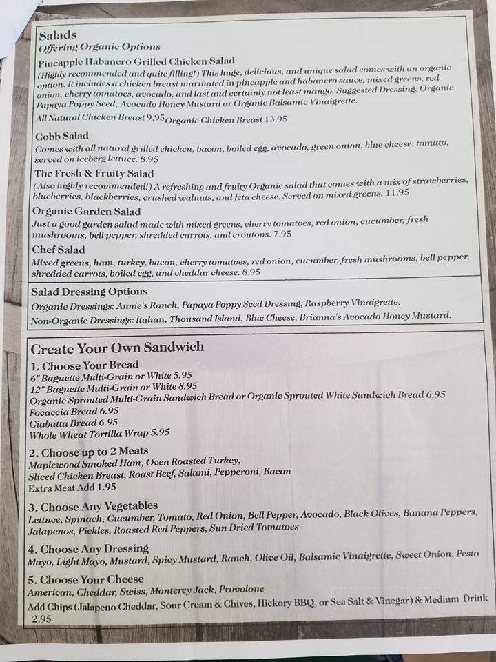Tiny's Burger Barn - Tatum, NM menu_pic