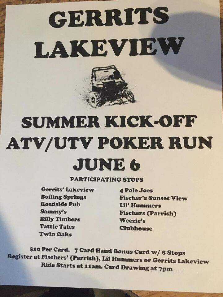 Lake View Inn - Pelican Lake, WI menu_pic