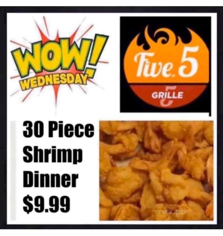 Five 5 Grille - Hilliard, FL menu_pic