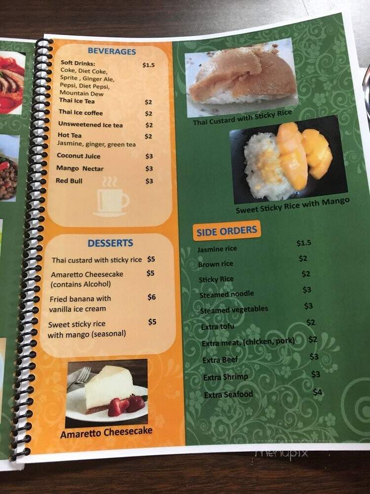 Rassame's Thai Cuisine - Greensburg, PA menu_pic