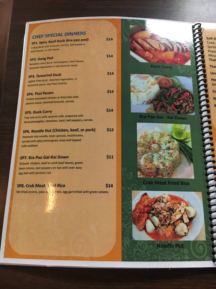 Rassame's Thai Cuisine - Greensburg, PA menu_pic