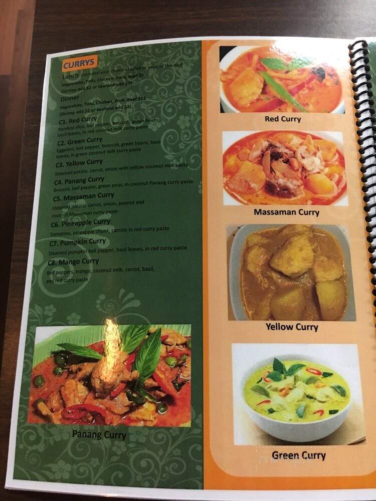 Rassame's Thai Cuisine - Greensburg, PA menu_pic