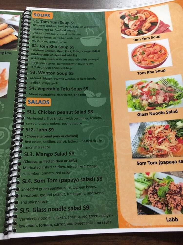 Rassame's Thai Cuisine - Greensburg, PA menu_pic