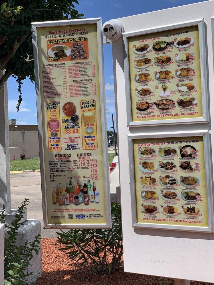Rancho's Taquieria - Dickinson, TX menu_pic