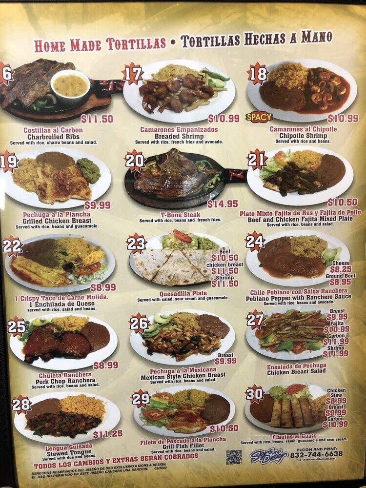Rancho's Taquieria - Dickinson, TX menu_pic
