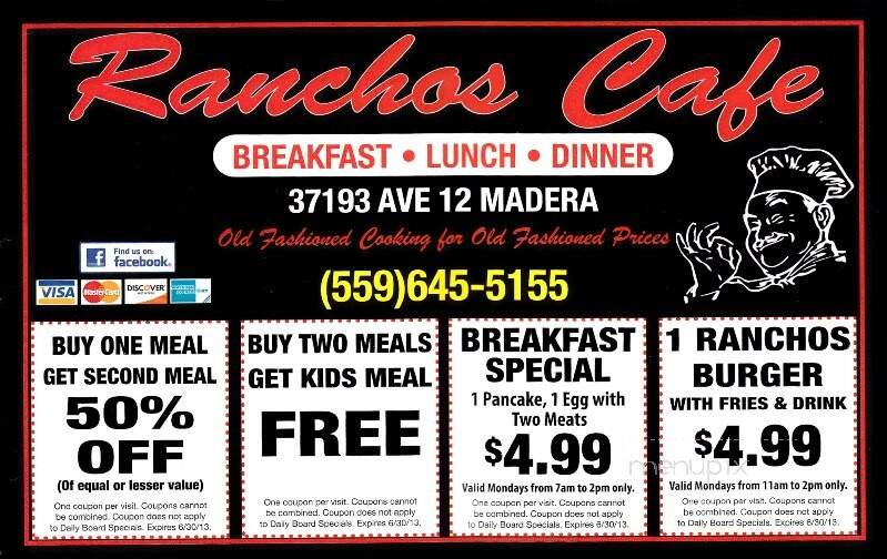 Ranchos Cafe - Madera, CA