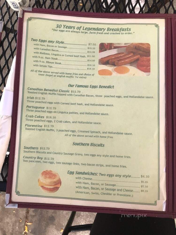 Egg & I - Hyannis, MA menu_pic