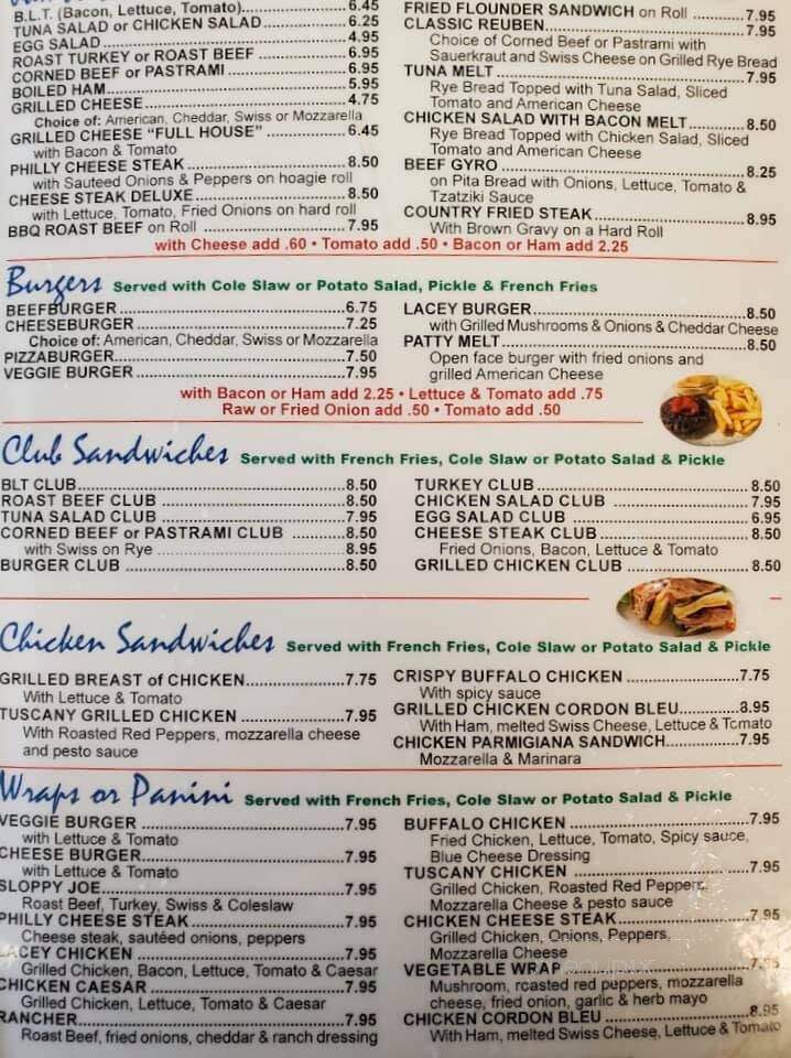 Lacey Diner - Forked River, NJ menu_pic